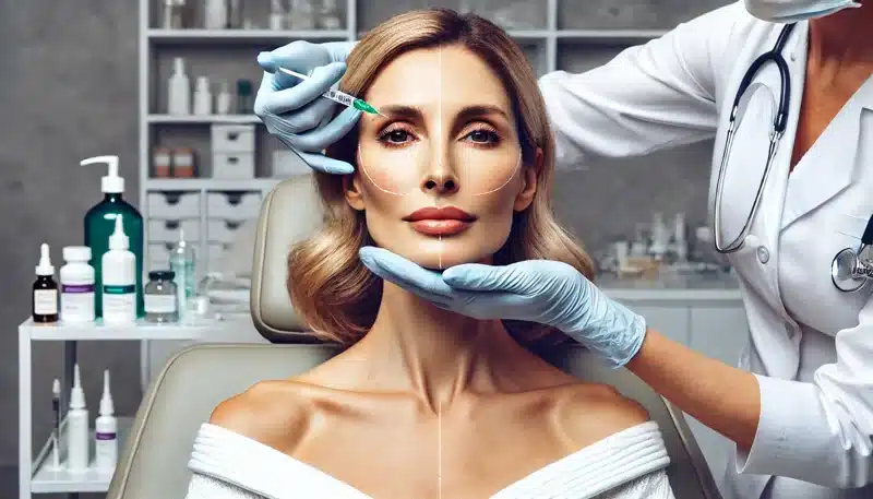 donna che si sottopone ad una iniezione di Botox | Laser Milano
