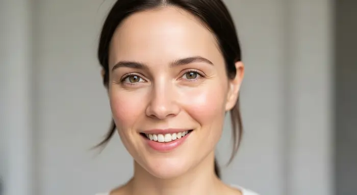 Primo piano del viso di una donna dalla pelle perfetta | LaserMilano