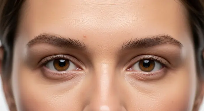 Dettaglio di pelle del viso naturale con texture reale e pori visibili dopo trattamento di peeling all’acido mandelico | LaserMilano