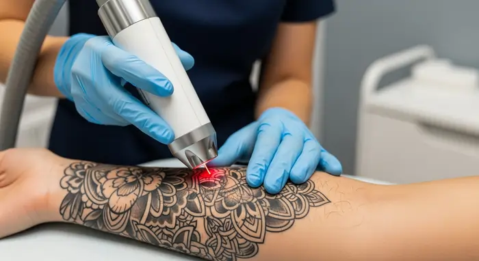 Epilazione laser vicino a un tatuaggio | Laser Milano