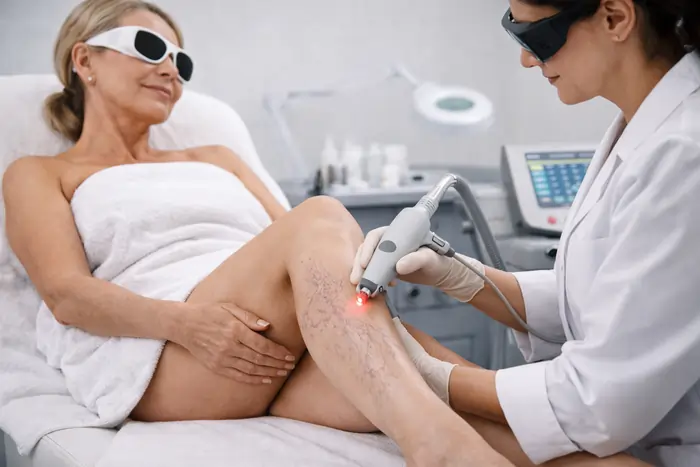 Seduta di riduzione capillari sulle gambe con il laser | Laser Milano