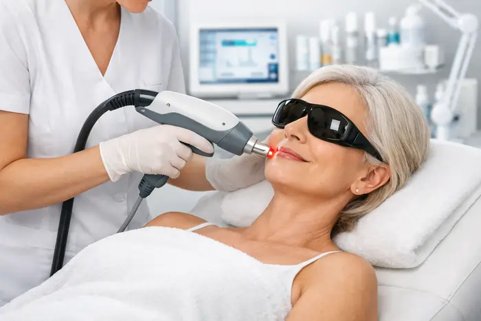 Trattamento epilazione laser baffetti su donna adulta | Laser Milano