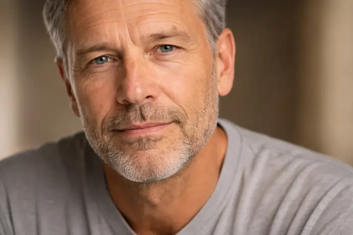 Un uomo con rughe della marionetta visibili | Laser Milano