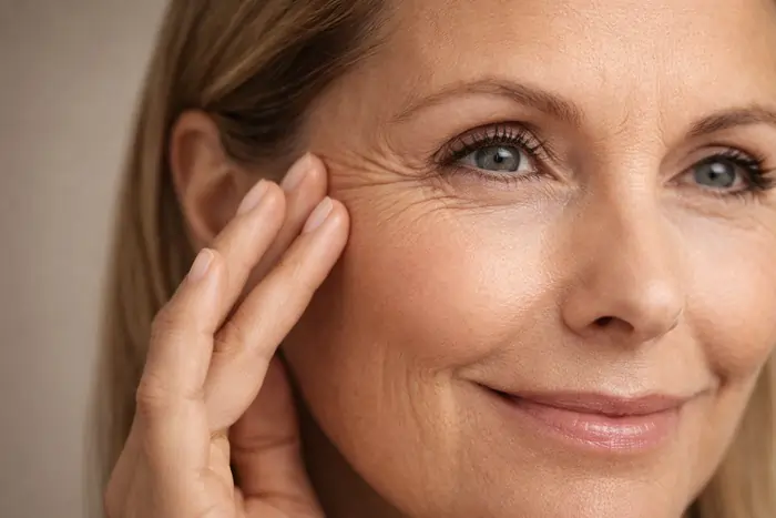 Una donna matura con leggere zampe di gallina | Laser Milano