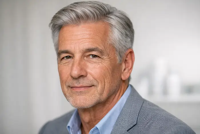 Un uomo adulto con rughe sottili in viso | Laser Milano